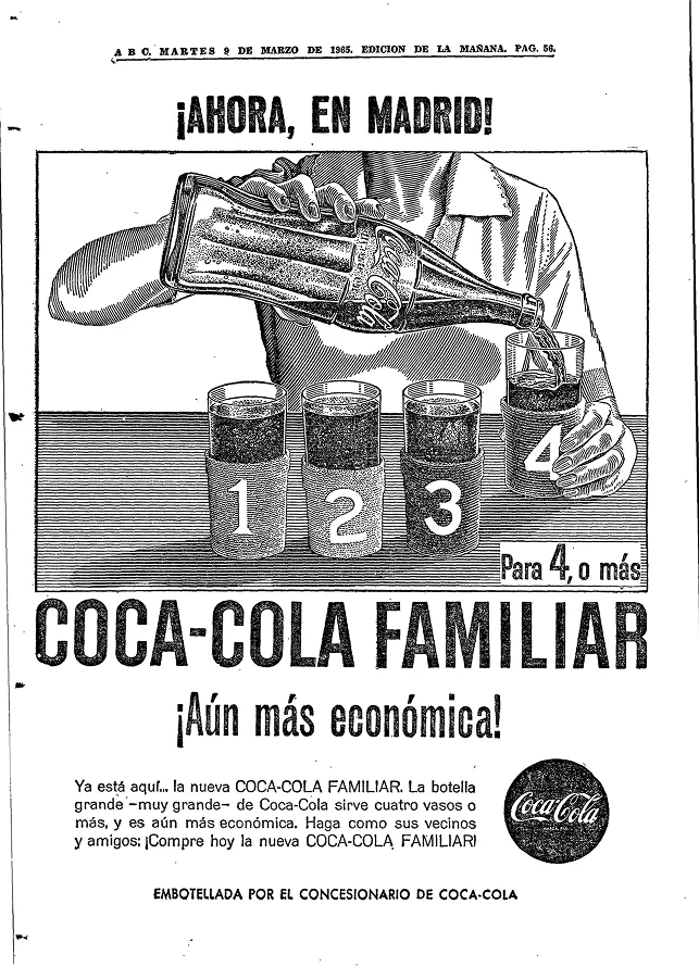 Anuncio de Coca-Cola Familiar en ABC, 1965